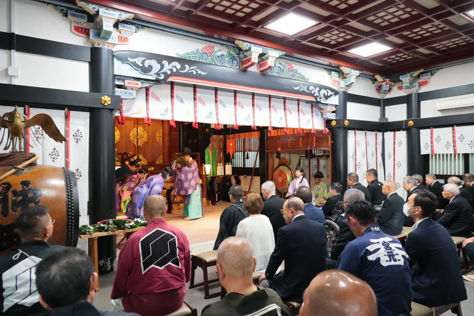 例大祭期間中の神社の様子