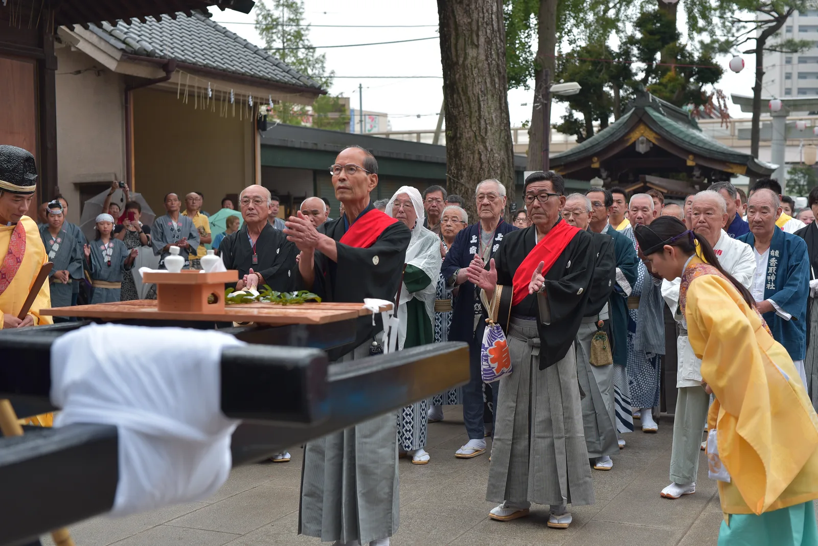 例大祭で担がれる宮神輿